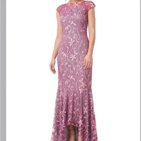 0459W. Js COLLECTION FORMAL DRESSS PINK AND LAVENDER IN COLOR SIZE 2 - Picture 3 of 15